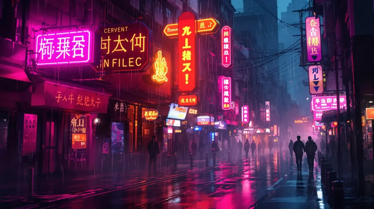 赛博朋克短片:霓虹都市的夜行者 - 天龙影院 赛博朋克短片:霓虹都市的夜行者